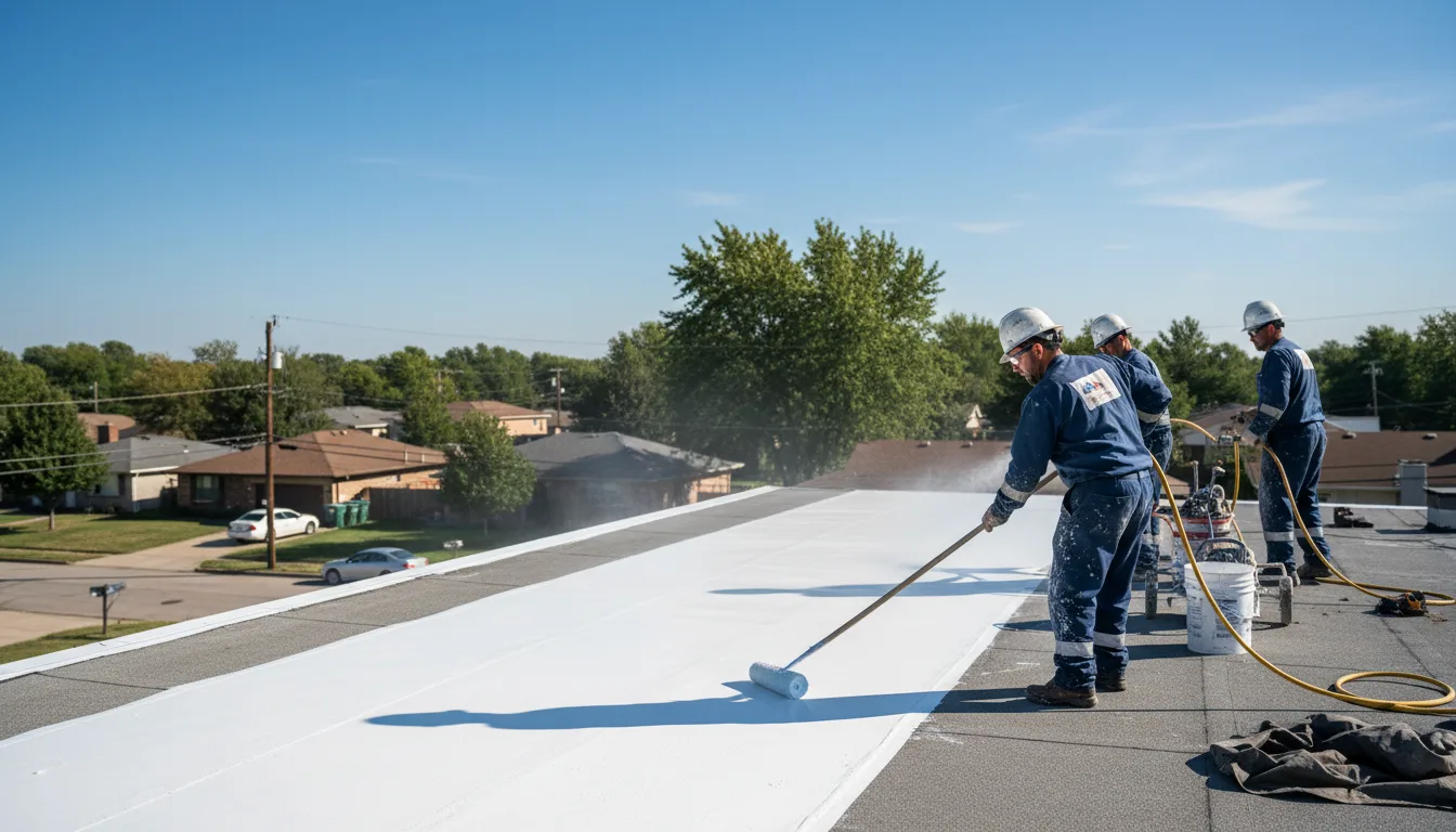 Commercial roof coating in Cary, NC near me